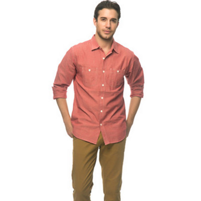 简约大方！OLD NAVY老海军男式长袖衬衫371149-1