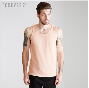 少量！MKD FOREVER21 男士基本款纯色打底背心T恤