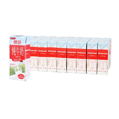 白菜！德亚 全脂牛奶 200ml*30盒