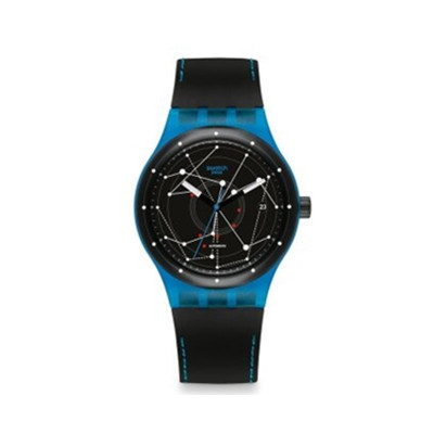 全网好价！斯沃琪 手表 装置51号星球系列机械表蓝色腕表 SUTS401