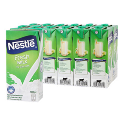 价格实惠！Nestle雀巢全脂超高温灭菌纯牛奶1L*12