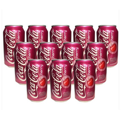 好喝不贵！Coca Cola/可口可乐樱桃味/箱355mlx12