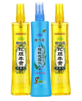 驱蚊止痒！隆力奇花露水195ml*3瓶