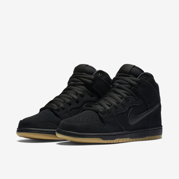 纯黑时尚！Nike Dunk High Pro SB