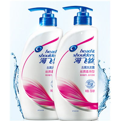 实惠划算！海飞丝去屑洗发水750ml*2瓶+4支80ml旅行装