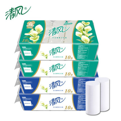 实惠划算！清风卫生纸40卷无芯卷纸