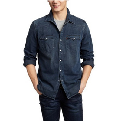 全网好价！Levi's李维斯男式修身长袖衬衫65816-0110