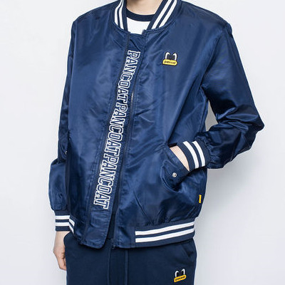 潮牌情侣款新低！pancoat 棒球外套（蓝白两色）