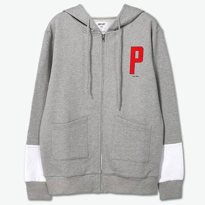 限时激价！Preppy Elite 袖口拼接拉链外套
