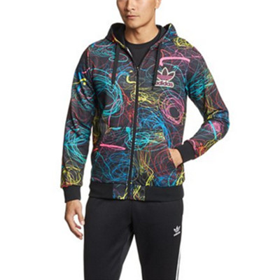 全网好价！adidas Originals三叶草男士连帽外套AJ7007