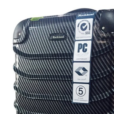 Rockland 中性万向轮拉杆箱 酷炫星编织纹 20寸