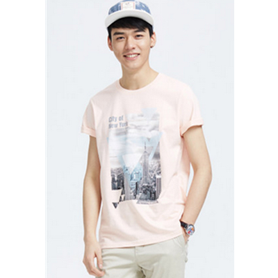 白菜价！美特斯邦威休闲时尚潮圆领短袖T恤601536