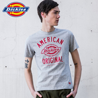 好价再来！Dickies新款男纯棉圆领短袖T恤161M30EC19