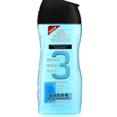 运动舒缓！阿迪达斯adidas男士功能型香波沐浴露250ml