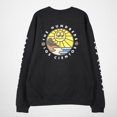 买一送一！超值美潮大牌The Hundreds 图案印花卫衣（黑灰两色）