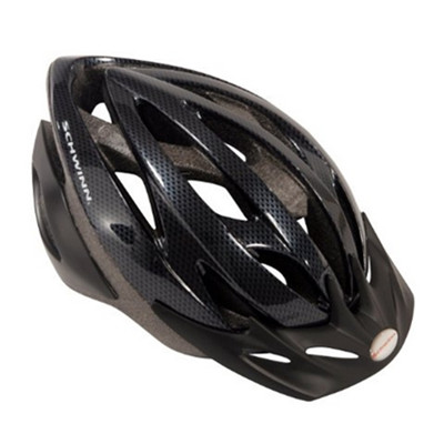 好价！Schwinn 成人自行车头盔 骑行头盔 黑/灰 (成人)