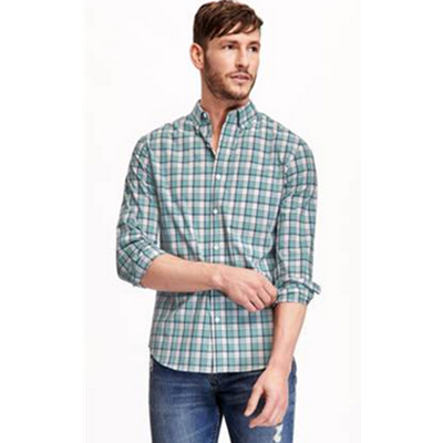 主推款！OLD NAVY老海军经典格纹修身衬衫209305