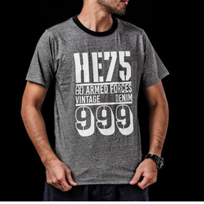 好看！HE75 Denim 字母印花T恤【2016春夏新品】