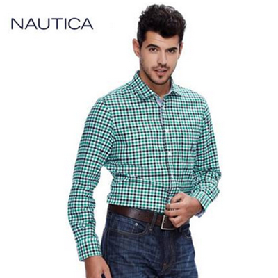 经典款！Nautica诺帝卡男式休闲衬衫W44112