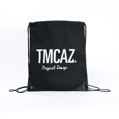 好看低价！TMCAZ 黑色牛津布抽绳双肩背包