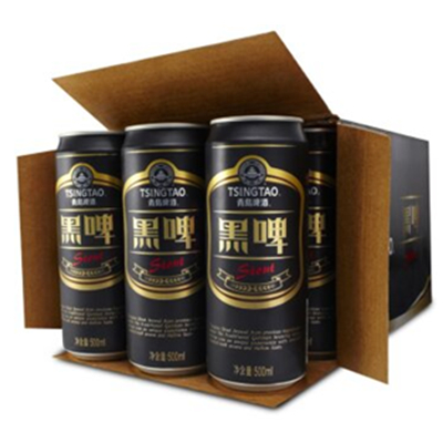 清凉一夏！Tsingtao青岛啤酒黑啤500ml*12听整箱装
