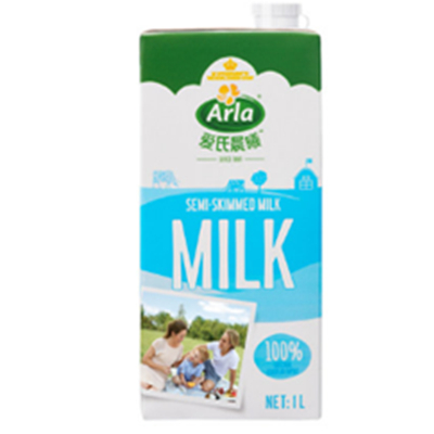 新低！Arla爱氏晨曦低脂纯牛奶1L&times;12盒*2件
