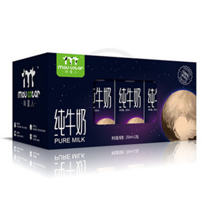 两件五折！moustar哞星人全脂纯牛奶两箱