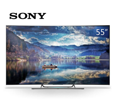 曲面大屏！索尼（SONY）55英寸弧面屏4K超高清智能液晶电视