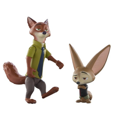 萌你一脸！多美 迪斯尼 疯狂动物城尼克&飞仔人偶TMYCL70001