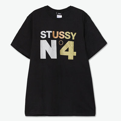 经典款2件8折！stussy logo字母印花T恤衫