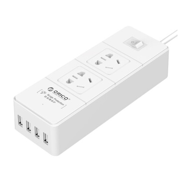 创意设计！奥睿科（ORICO）IPC-2A4U 智能4口USB充电插排