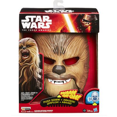 粉丝必备！孩之宝Starwars星球大战楚巴卡电能面具