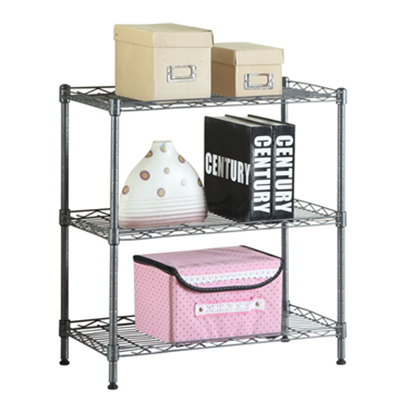 轻松安装！心家宜金属三层收纳架