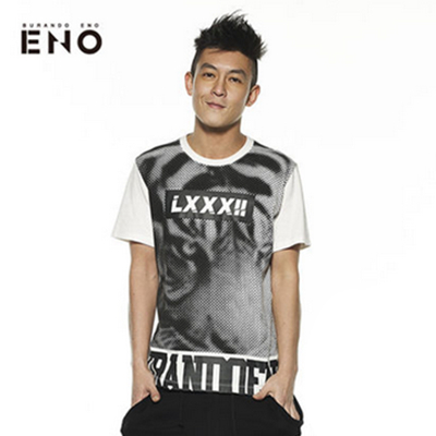 陈老师代言！BURANDO ENO男士虎头短袖T恤E5SU42613