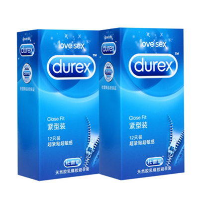 超紧贴设计！Durex杜蕾斯避孕套紧型装12只*2盒