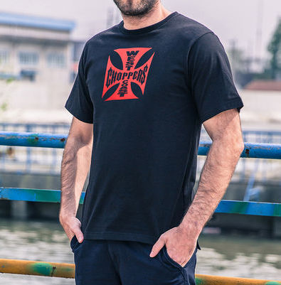 西海岸！west coast Choppers 恶魔骷髅T恤