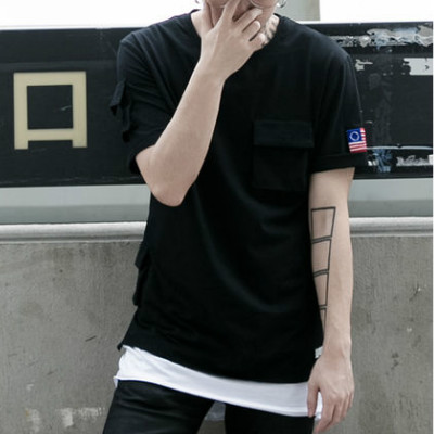 帅气好价！MODERNKING 袖章修身短T