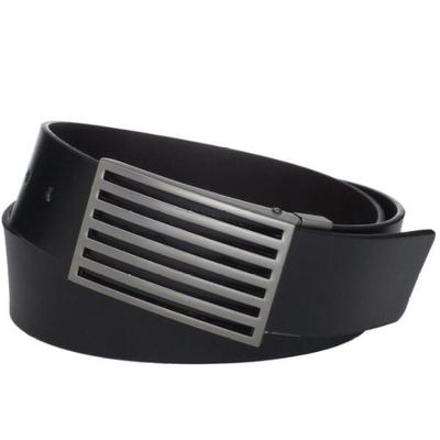 金属搭扣！Calvin Klein Reversible Belt男士真皮腰带