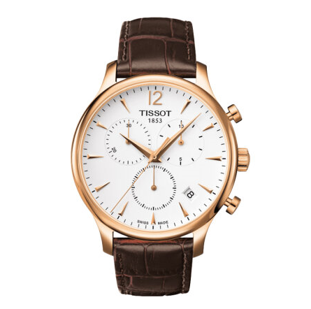 儒雅！天梭(TISSOT)男表 俊雅系列男表石英表