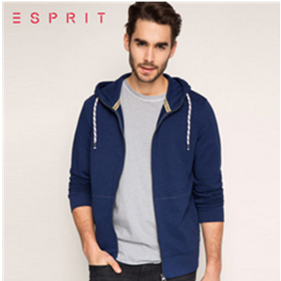 好价再来！ESPRIT男士时尚款连帽卫衣026EE2J002