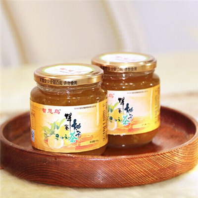 爽口果肉！智慧鸟蜂蜜柚子茶