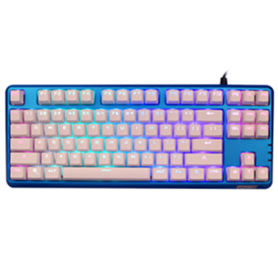 蓝白色好价！Fuhlen富勒幻魔龙RGB幻彩机械键盘（青轴）