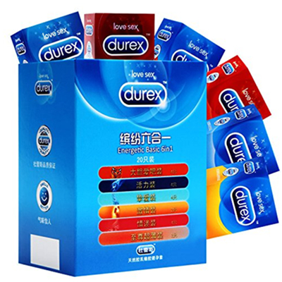 加倍刺激！Durex杜蕾斯避孕套缤纷六合一20只装