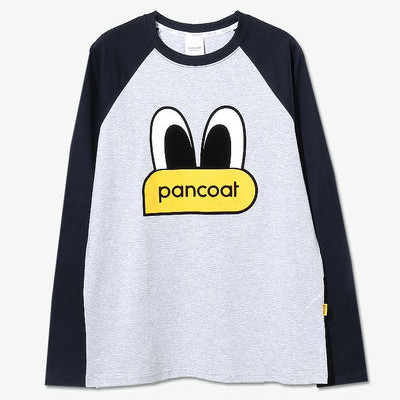 好价！pancoat POP EYES 大眼萌鸭插肩圆领T恤