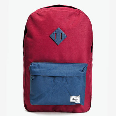 第二件5折！Herschel Supply拼色双肩包
