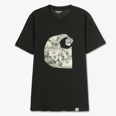 好价舒适！Carhartt WIP 纸币LOGOT恤