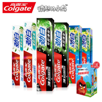 实惠划算！高露洁牙膏三口味120gx6支