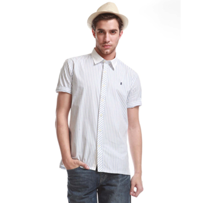 夏季单品！IZOD Collegiate男式短袖休闲衬衫11122122141