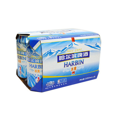夏季必备！哈尔滨啤酒 冰爽拉罐330ml*6/听装