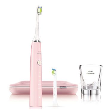 可爱女人！飞利浦电动牙刷声波震动牙刷钻石亮白系列